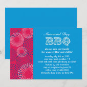 Memorial Day Holiday BBQ Uitnodiging (Voorkant / Achterkant)