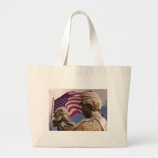 Memorial Day Homecoming Grote Tote Bag (Voorkant)