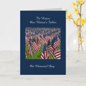Memorial Day Honor Kaart (Gele Bloem)