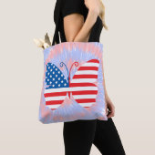 Memorial Day/Juli 4e Butterfly Tote Bag (Dichtbij)