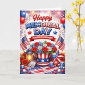 Memorial Day Kaart (Gele Bloem)