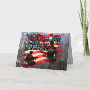 Memorial Day Kaart voor een militair
