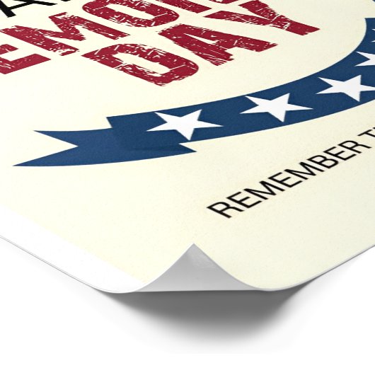 Memorial Day logo Poster (Hoek)