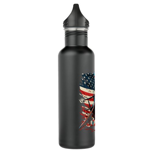 Memorial Day Militaire Vliegtuig Verenigde Staten  Waterfles (Links)