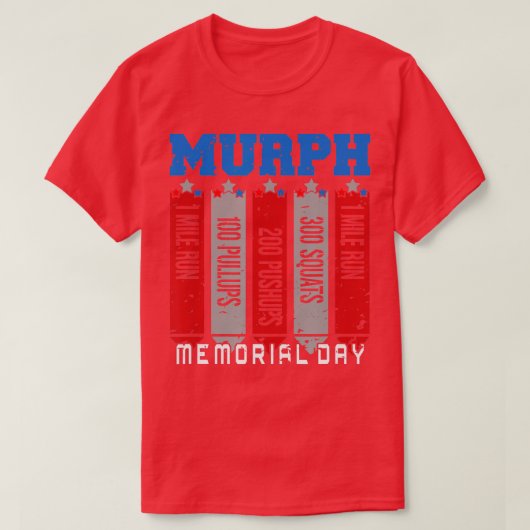 Memorial Day Murph Wod Workout Cross Fitness Fun T-shirt (Design voorkant)