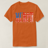 Memorial Day Murph Workout Challenge Distress ons T-shirt (Design voorkant)