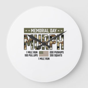 Memorial Day Murph Workout Vintage Vector T-shirt  Grote Klok
