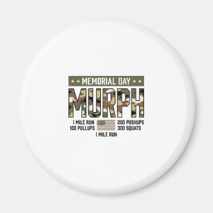 Memorial Day Murph Workout Vintage Vector T-shirt  Magneet
