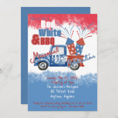 Memorial Day Onafhankelijkheidsdag BBQ-feest Kaart (Voorkant / Achterkant)