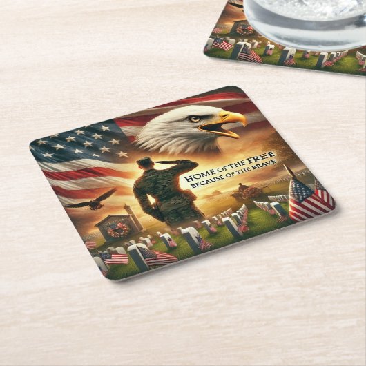 Memorial Day Onderzetters (Schuin)