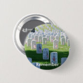 Memorial Day Onthouden Ronde Pin-back Button (Voorkant /achterkant)