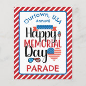 Memorial Day Our Town Parade Ceremony Flyer (Voorkant)