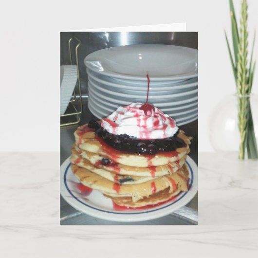 "Memorial Day Pannenkoeken" Dank U Kaart (Voorkant)