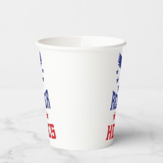 Memorial Day Paper Cups Papieren Bekers (Links)