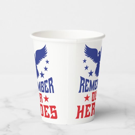 Memorial Day Paper Cups Papieren Bekers (Rechts)
