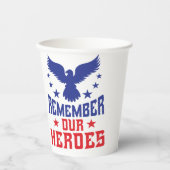 Memorial Day Paper Cups Papieren Bekers (Voorkant)