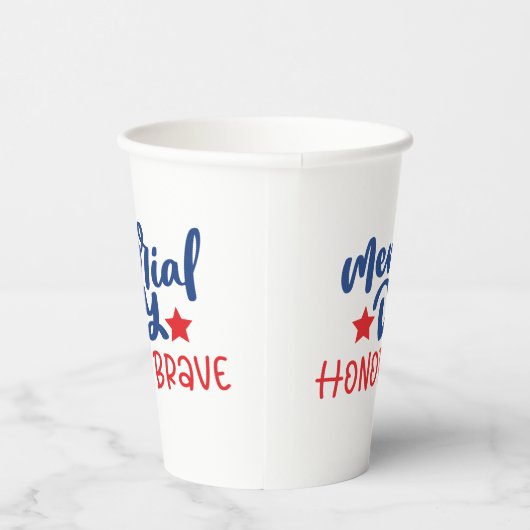 Memorial Day Paper Cups Papieren Bekers (Rechts)