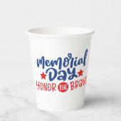Memorial Day Paper Cups Papieren Bekers (Voorkant)