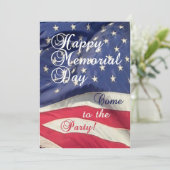 Memorial Day Party Celebration! - Amerikaanse vlag Kaart (Staand voorkant)