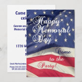 Memorial Day Party Celebration! - Amerikaanse vlag Kaart (Voorkant / Achterkant)