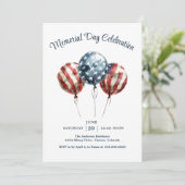 Memorial Day Party Kaart (Staand voorkant)