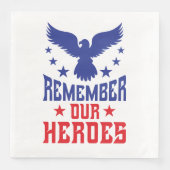 Memorial Day Party Paper Napkins Servet (Voorkant)