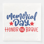 Memorial Day Party Paper Napkins Servet (Voorkant)