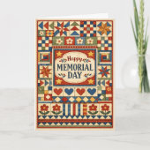 Memorial Day Patchwork Quilt  Kaart (Voorkant)