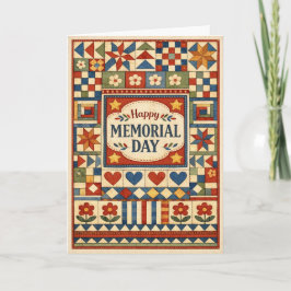 Memorial Day Patchwork Quilt  Kaart