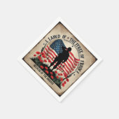 Memorial Day Patriotic Design Napkins Remembrance Servet (Hoek)