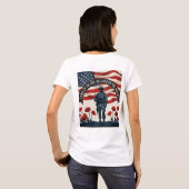 Memorial Day Patriotic Design T-Shirt Pride (Achterkant volledig)
