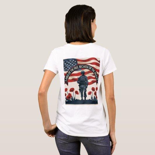 Memorial Day Patriotic Design T-Shirt Pride (Achterkant volledig)