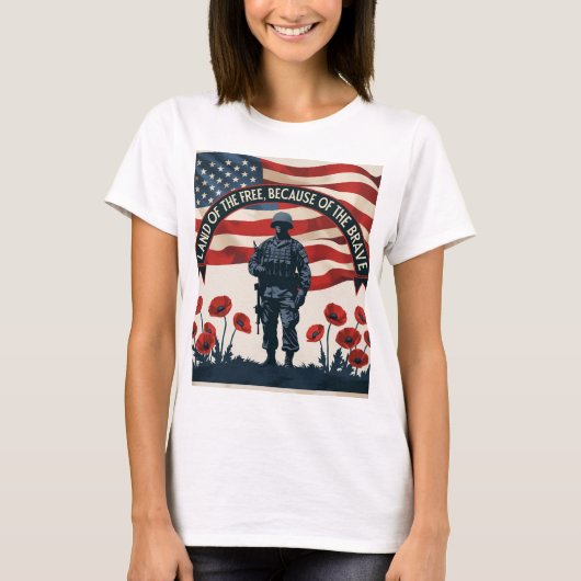 Memorial Day Patriotic Design T-Shirt Pride (Voorkant)