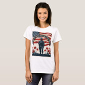 Memorial Day Patriotic Design T-Shirt Pride (Voorkant volledig)