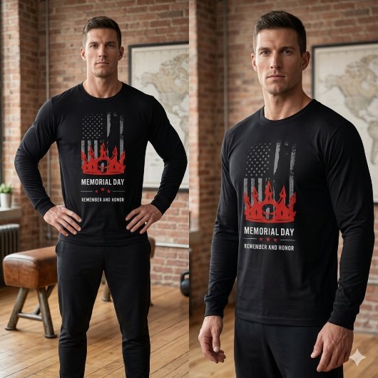 Memorial Day Patriotic US Flag Soldier Honor  Trui