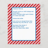 Memorial Day Picnic Buurt Uitnodiging Flyer (Achterkant)