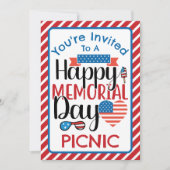 Memorial Day Picnic Family Cookout Kaart (Voorkant)