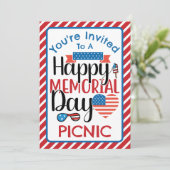 Memorial Day Picnic Family Cookout Kaart (Staand voorkant)