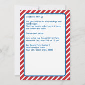 Memorial Day Picnic Family Cookout Kaart (Achterkant)