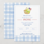 Memorial Day Picnic Uitnodiging (Voorkant / Achterkant)
