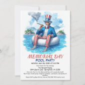 Memorial Day Pool Party | Summer Bash Kaart (Voorkant)