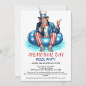 Memorial Day Pool Party | Summer Bash Kaart (Voorkant)