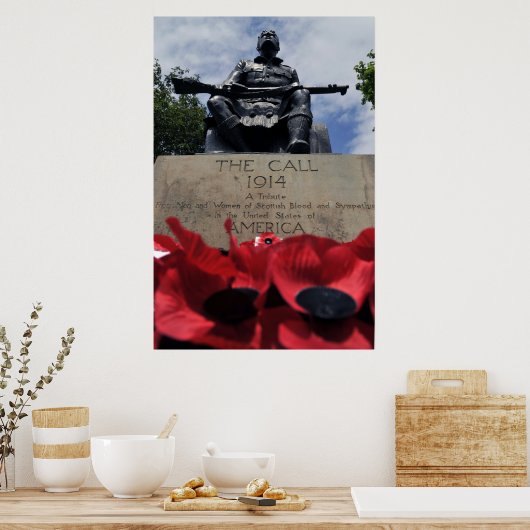 Memorial Day Poppies of Flanders fields Poster (Keuken)