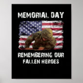 Memorial Day Remembering our Fallen Heroes Poster (Voorkant)