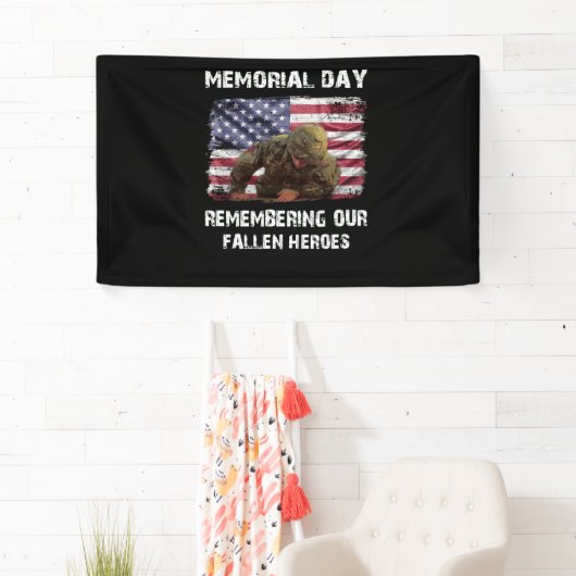 Memorial Day Remembering our Fallen Heroes Spandoek (Insitu)