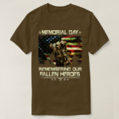 Memorial Day Remembering our Fallen Heroes T-shirt (Design voorkant)