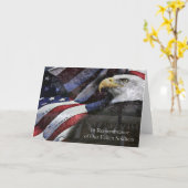 Memorial Day Remembrance Kaart (Gele Bloem)