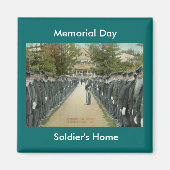Memorial Day Review Soldiers Thuismagneet Magneet (Voorkant)