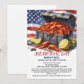 Memorial Day Shrimp Boil Party Uitnodiging (Voorkant / Achterkant)