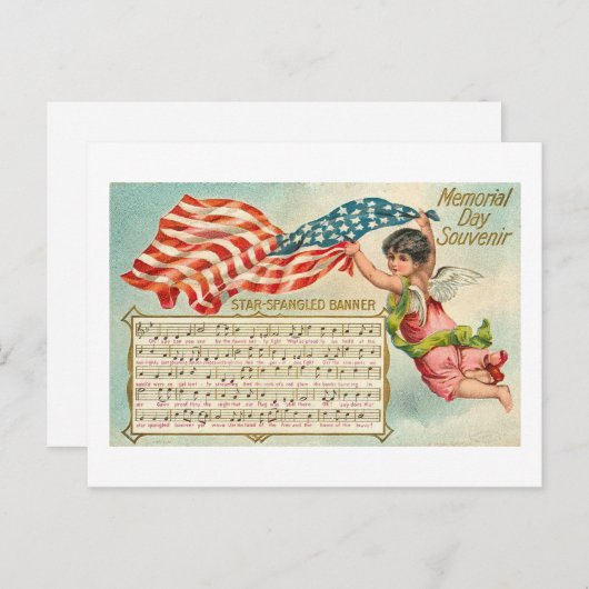 Memorial Day Souvenir Briefkaart (Voorkant / Achterkant)